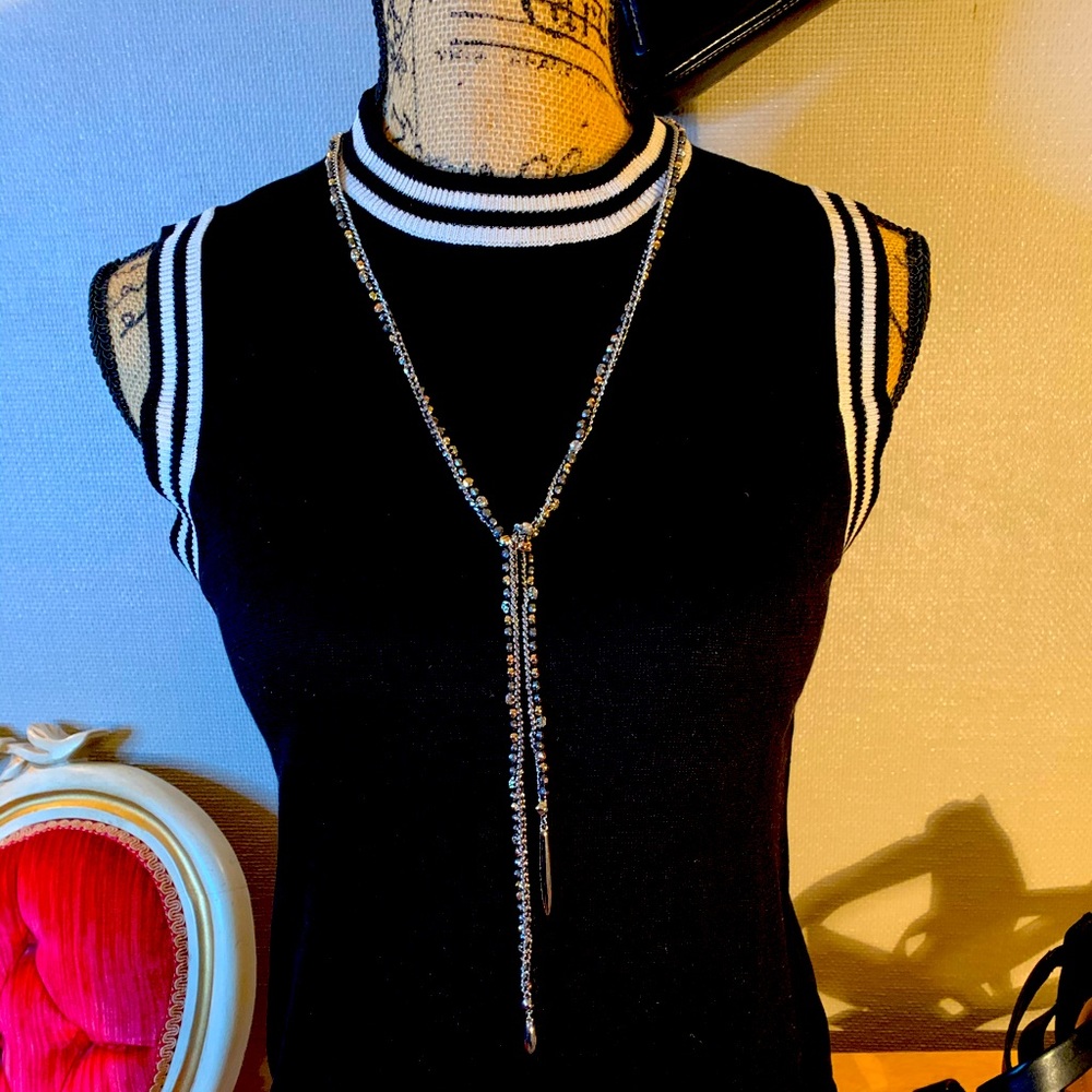 Kevo Collection 🖤🤍 100% Silk black/white stripes